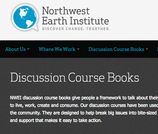 Northwest Earth Institute Discussion Course Books