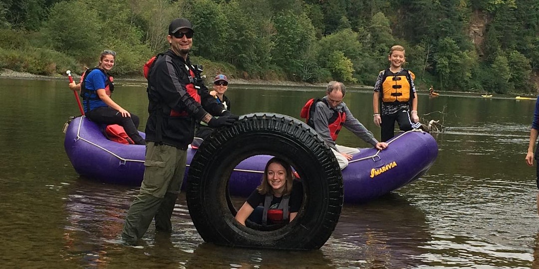 Enjoy a relaxing float down the Sandy River while collecting litter along its banks.